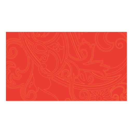 Floral Pattern - Business Business Card Templates (back side)