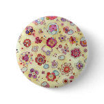 Floral Pattern Button