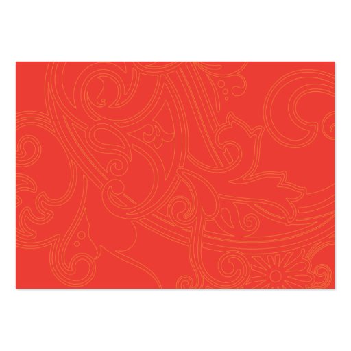 Floral Pattern - Chubby Business Card (back side)