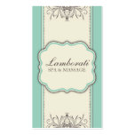 Floral Pattern Damask Elegant Modern Classy Retro Business Card Template