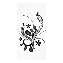 floral pattern photo cards