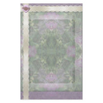 Floral Pattern Stationery ~ Lavender