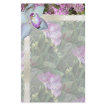 Floral Pattern Stationery ~ Lavender Orchid