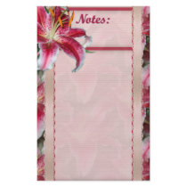 Floral Pattern Stationery ~ Notes