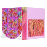 Floral Patterns  Lotus and Pink Rose Petals binders