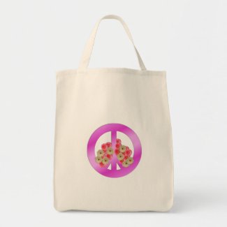Floral peace bag