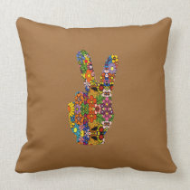Floral Peace Sign Pillow... pillows