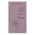 Floral Peacock Business Cards
