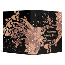 Floral Peacock Family Photos Binder
