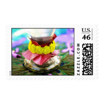 Floral Peacock postage by katerina4037 Floral Peacock postage