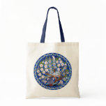 Floral Peafowl Canvas Bag