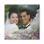 Floral Photo Frame Wedding Magnet magnets