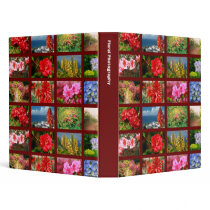 Floral photography 3 ring binders