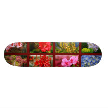 Floral photography skate deck