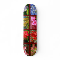Floral photography skate deck