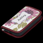 floral pink and purple personalized planners
