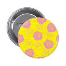 Floral pink and yellow rose pattern