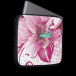 floral pink  elegance laptop sleeves