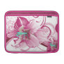 floral pink elegance sleeve for macbook air
