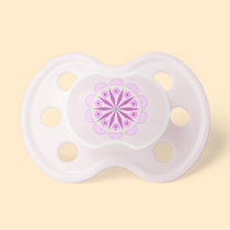 Floral Pink Pacifier For Baby Girls