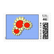 Floral postage stamps