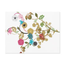 Floral Postcard