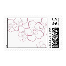 Floral Print Design Postage