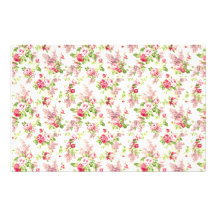 Floral Print Stationery Paper