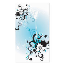 Floral Profile Card business cards