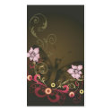 Floral Profile Card business cards by coconutpie Floral Profile Card business cards