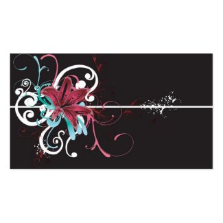 Floral Profile Card profilecard
