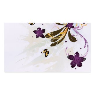 Floral Profile Card profilecard