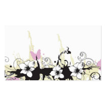 Floral Profile Card business cards