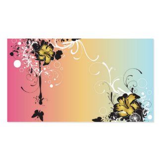 Floral Profile Card profilecard