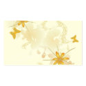 Floral Profile Card business cards