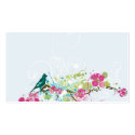 Floral Profile Card business cards