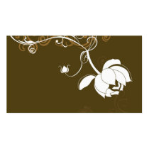 Floral Profile Card business cards