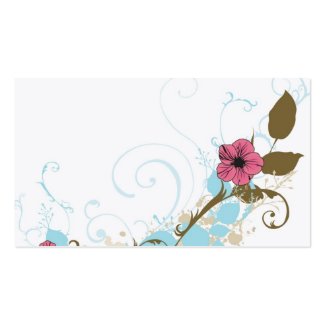 Floral Profile Card profilecard