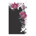 Floral Profile Card business cards by coconutpie Floral Profile Card business cards