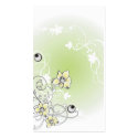Floral Profile Card business cards