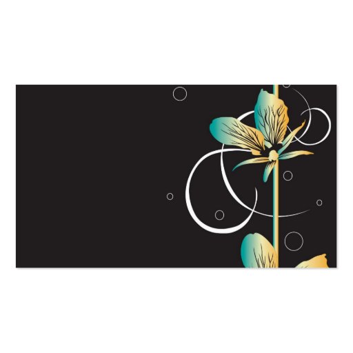 Floral Profile Card Business Card
