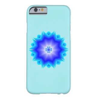 Floral Psychedelic Mandala Blue Phone Case