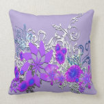 Floral Purple American MoJo Pillow