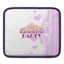 floral purple bachelorette party yellow flowers sleeves for iPads