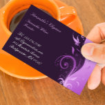 Floral Purple Business Card