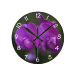 Floral Purple Clock wall clocks