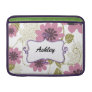 floral purple elegance macbook air sleeve