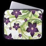 floral purple  elegance laptop sleeves