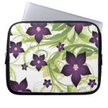 floral purple  elegance laptop computer sleeves
