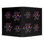 Floral Rainbow Spots Binder